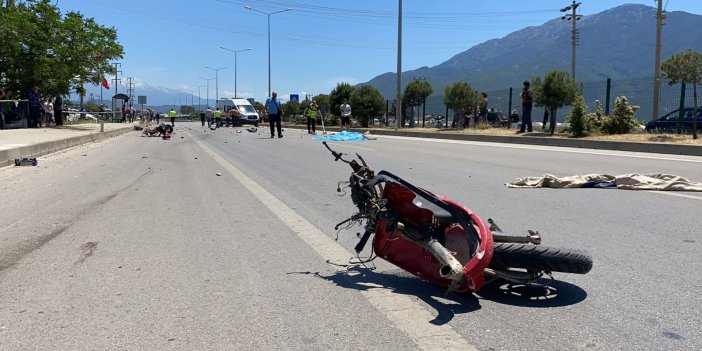 Fethiye'de motosikletler çarpıştı. 280 metre sürüklendi