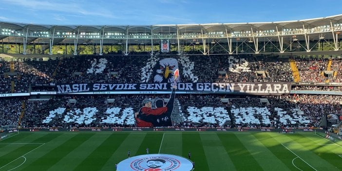 Beşiktaş taraftarından çok konuşulacak koreografi