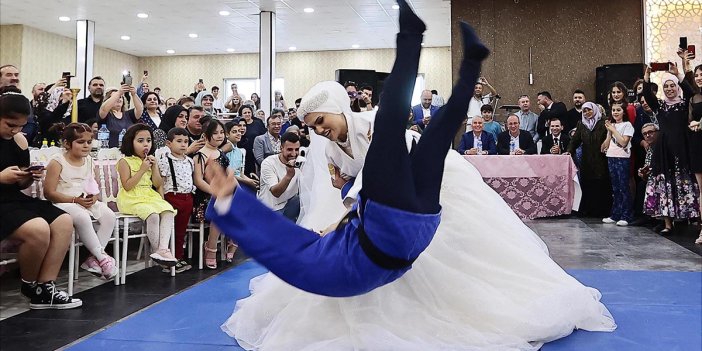 Judocu gelin damadı nikah öncesi yerden yere vurdu
