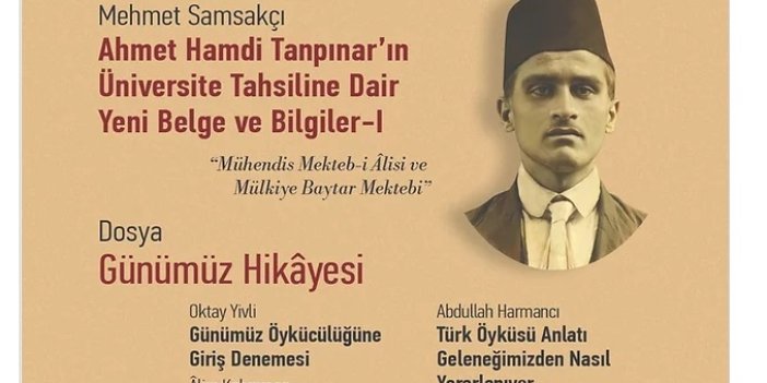 Ahmet Hamdi Tanpınar'ın Üniversite Tahsiline dair Yeni Belge ve Bilgiler