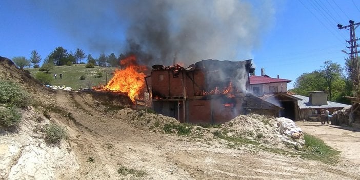 Kastamonu'da korkutan yangın