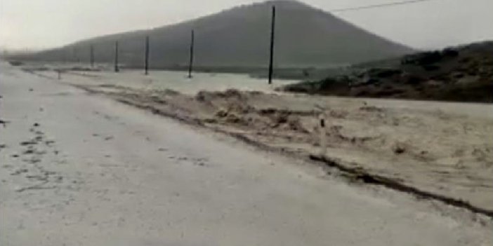 Sağanak yağış Eskişehir’in Günyüzü ilçesinde sele neden oldu