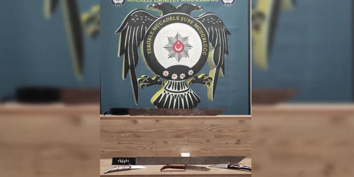 Kocaeli’de IŞİD operasyonu! Bıçak ve kılıçlar ele geçirildi...