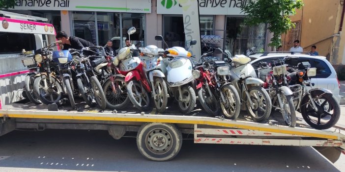 14 motosiklet trafikten men edildi