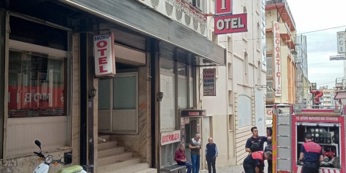 Aydın'da otelde çıkan yangın korkuttu