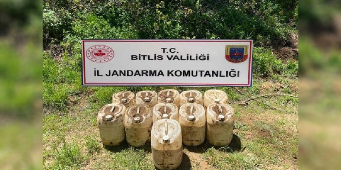 Bitlis'te el yapımı bomba imalatında kullanılacak 430 kilogram amonyum nitrat ele geçirildi