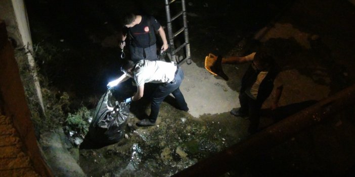 Siyah poşet gece yarısı mahalleliyi sokağa döktü ‘Derede ceset var’ ihbarı polisi harekete geçirdi