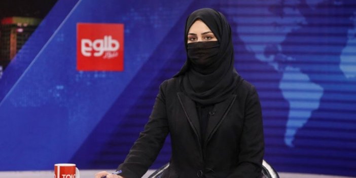 Kadın TV sunucusu ekrana peçeyle çıktı. Afganistan'da Taliban karanlığı sürüyor