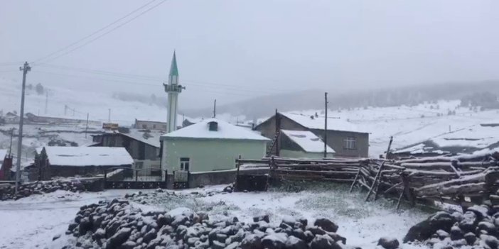 Kars'ta kar her yeri beyaza bürüdü "Mayısta böyle bir şey görmedik"