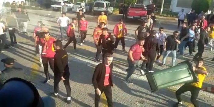 Kupa finaline giden Sivasspor ve Kayserispor taraftarları arasında büyük olaylar