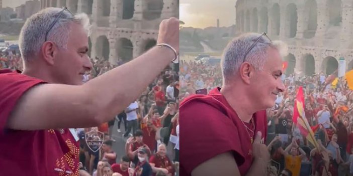 Jose Mourinho tarih yazdı! Roma'da imparator gibi karşılandı