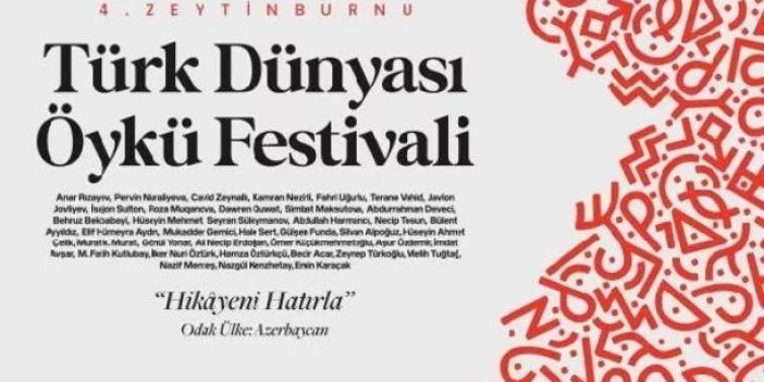 Türk Dünyası Öykü Festivali başlıyor