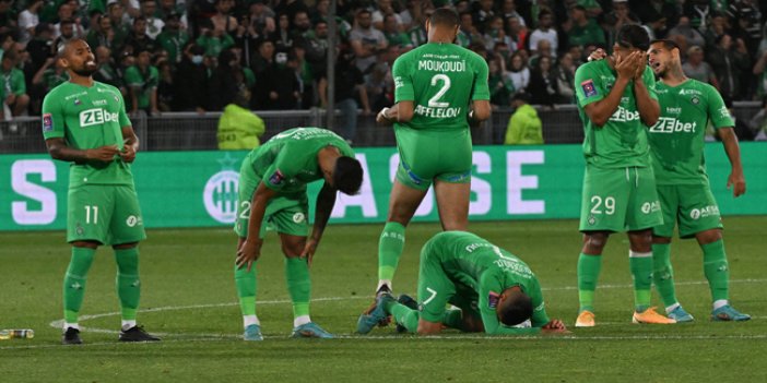 Saint-Etienne Ligue 2'ye düştü