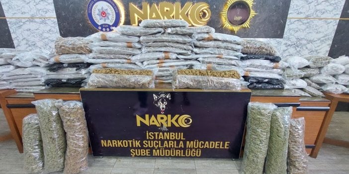 İstanbul'da operasyon! 120 kilogram esrar ele geçirildi