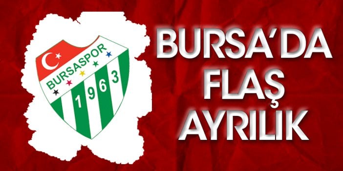 Tecrübeli yıldız Bursaspor'a veda etti