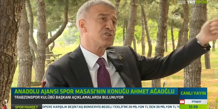 Trabzonspor Başkanı Ağaoğlu'ndan Ali Koç'a büyük tepki