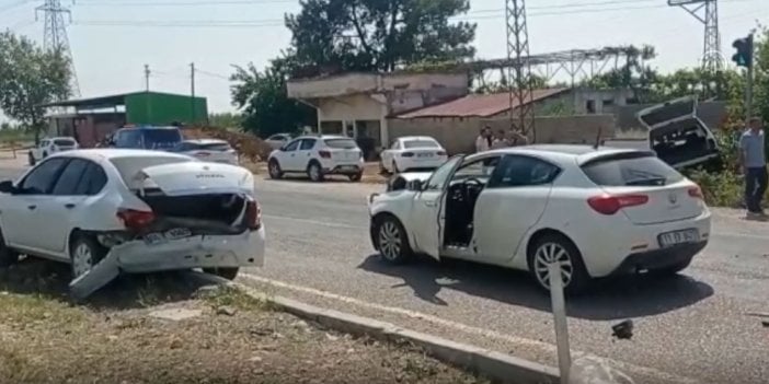 Adana'da zincirleme trafik kazası: 4 yaralı