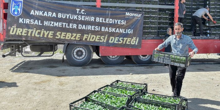 Ankara Büyükşehir Belediyesi’nden çiftçiye büyük destek 9,5 milyon fide dağıtıldı