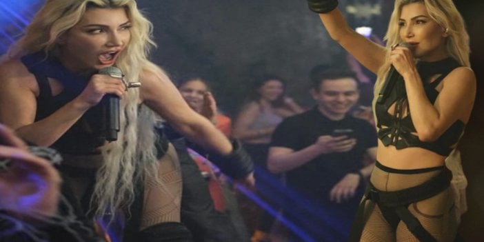 Hande Yener Madonna'yı hatırlatan mayolu sahne kıyafetiyle tüm bakışları üzerine çekti: Biraz çılgınlığı seviyorum.