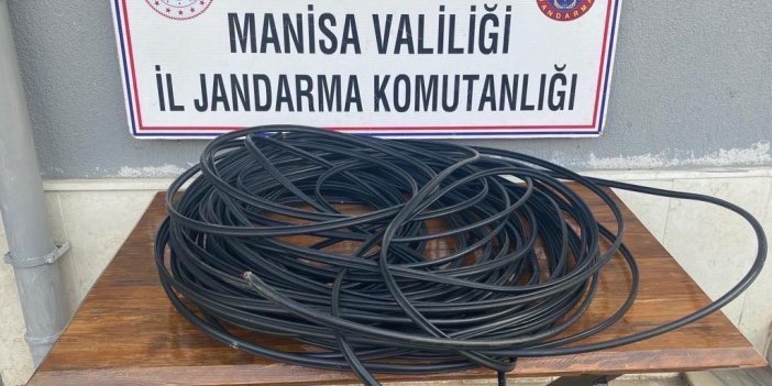 Manisa’da kablo hırsızı suçüstü yakalandı