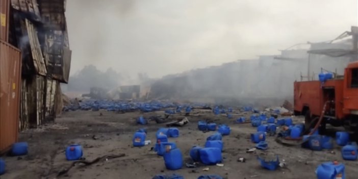 Kimyasal dolu konteyner deposu patladı: Can kaybı 49'a yükseldi