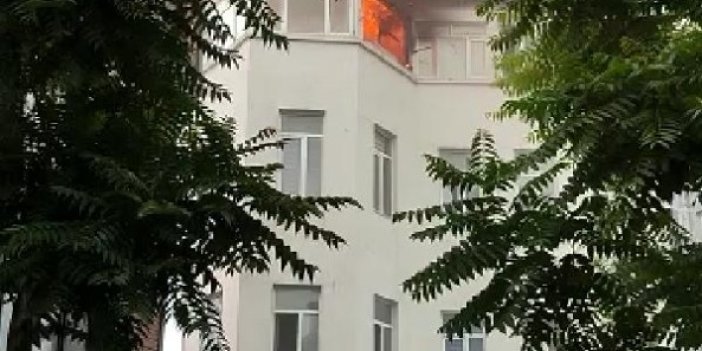 Fatih'te günlük kiralık dairede yangın 