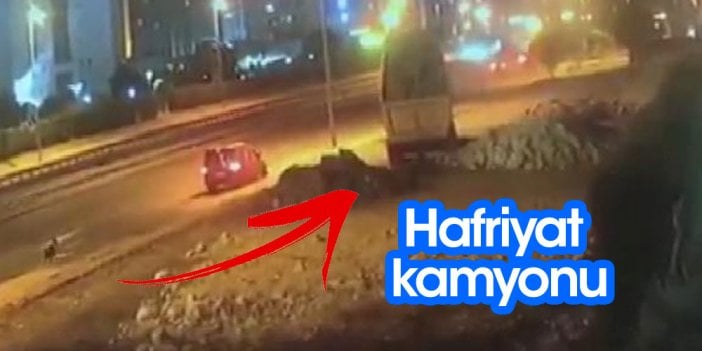 Hafriyat isyanı. Plakayı kapatıp molozları yol kenarına döküyorlar