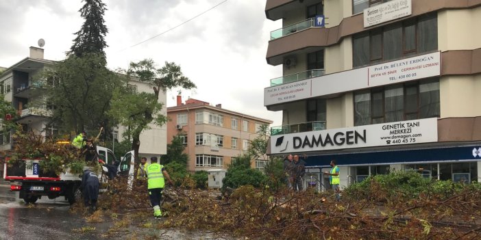 Ankara'da fırtına