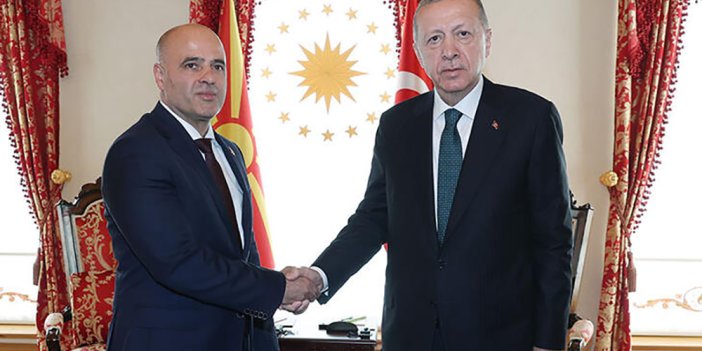 Erdoğan, Kuzey Makedonya Başbakanı Kovacevski'yi kabul etti