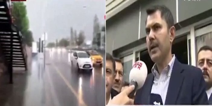 Bakan Kurum sel felaketiyle canla başla mücadele eden Ankara Büyükşehir Belediyesi'ni es geçti