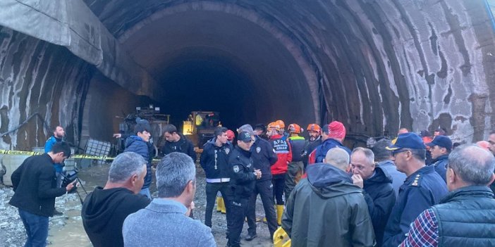 Niğde'de hızlı tren tünel inşaatında işçiler mahsur kaldı