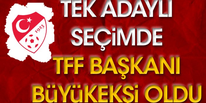 Tek adaylı TFF seçiminde başkan Mehmet Büyükekşi oldu