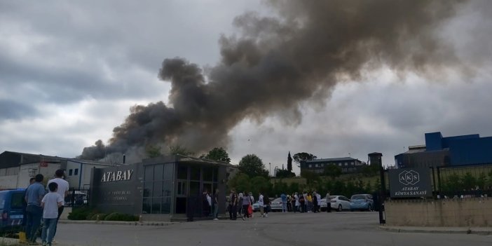 Dilovası'nda kimya fabrikasında büyük yangın! Bölgeye çok sayıda ekip sevk edildi