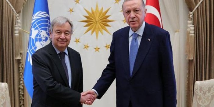 Cumhurbaşkanı Erdoğan BM Genel Sekreteri Guterres ile görüştü