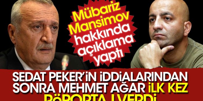 Sedat Peker'in iddialarından sonra Mehmet Ağar ilk kez röportaj verdi