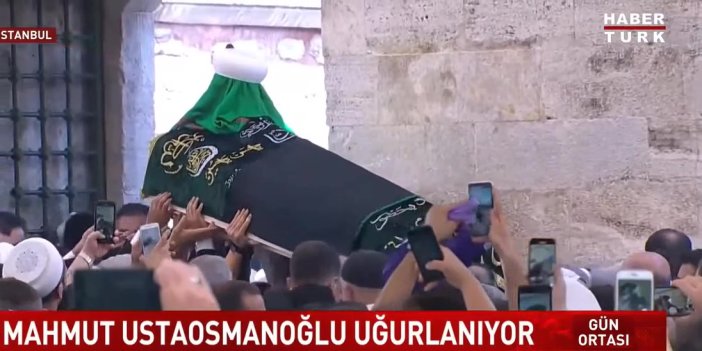 Mahmut Ustaosmanoğlu'nun cenaze töreninde Erdoğan’ın korumaları ile İsmailağa Cemaati mensupları arasında arbede yaşandı