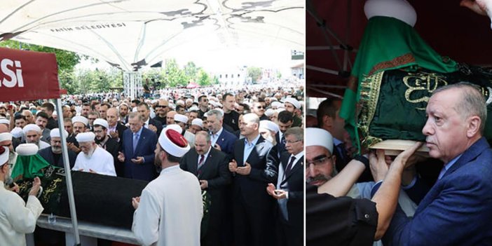 Cumhurbaşkanı Erdoğan Mahmut Ustaosmanoğlu'nun cenazesine katıldı