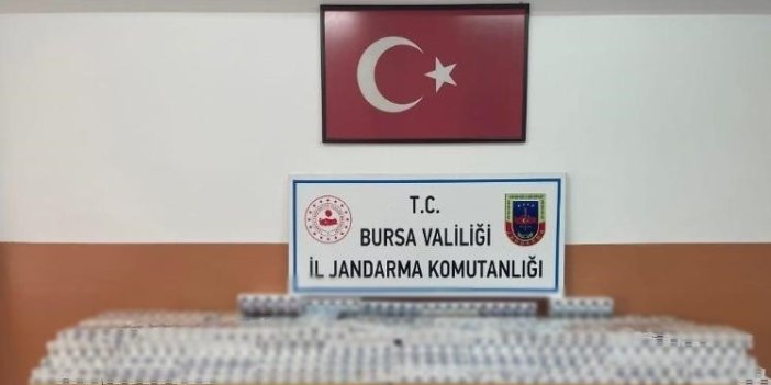 Bursa’da 3 bin 180 paket kaçak sigara ele geçirildi