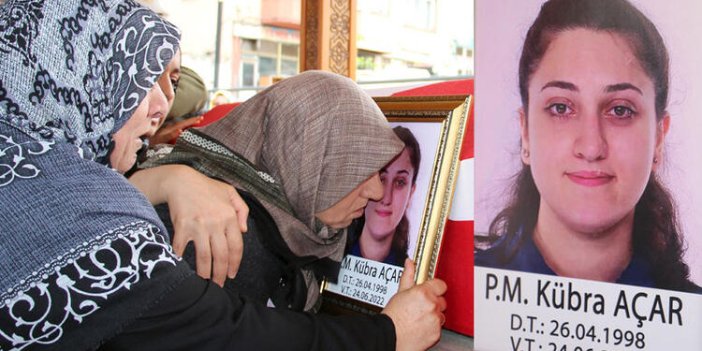 Astsubay sevgilisinin öldürdüğü polis Kübra'ya son veda