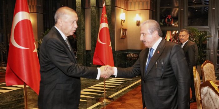 TBMM Başkanı Mustafa Şentop Erdoğan'a yol verdi