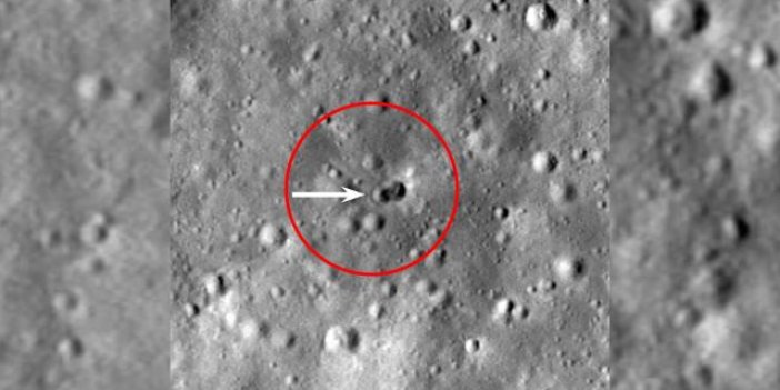 NASA, Ay'a çarpan roketin yarattığı dev krater görüntüsünü yayımladı