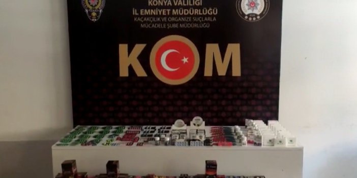 Konya'da tıbbı ürün kaçakçılarına operasyon