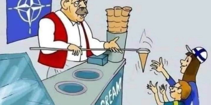 Zeynel Lüle paylaştı: Dondurmacı sonunda dondurmayı verir. Batı basını Türkiye'nin NATO vetosunu kaldırmasını böyle gördü