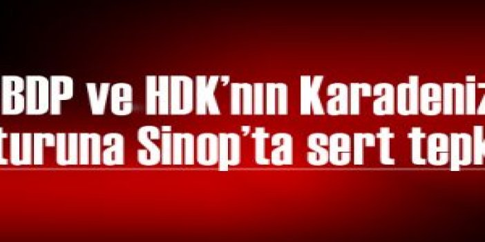 Sinop’ta HDK gezisine büyük tepki