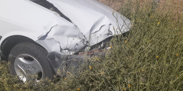 Konya’da iki otomobil çarpıştı: 1 yaralı 