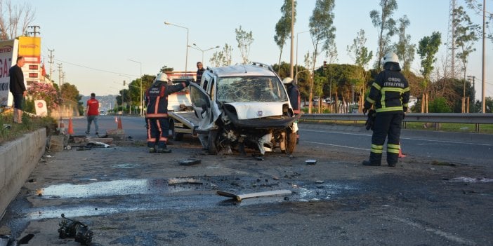 Ordu’da hafif ticari araç takla attı: 1 ölü, 1 yaralı