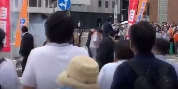 Japon Başbakanının vurulma anı ortaya çıktı