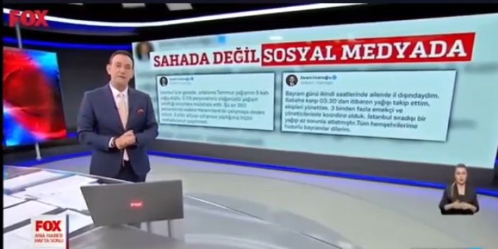 Fox Tv'nin Ana Haber Sunucusu İmamoğlu'nu hedef aldı:  İstanbul'un başında böyle durumlarda olmayacaksanız ne zaman olacaksınız