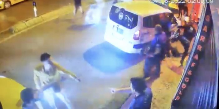 Ortaköy'de gençlerden biri tartıştıkları zabıtaya bıçak çekti diğeri sopayla vurup kaçmaya çalıştı