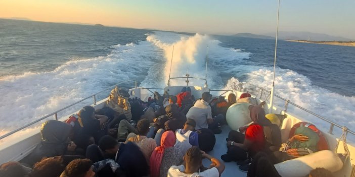 İzmir açıklarında 41 kaçak göçmen kurtarıldı